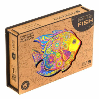 Unidragon dřevěné puzzle - Ryba velikost S - neuveden