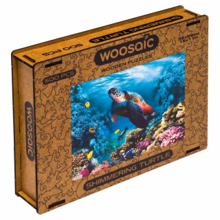 Unidragon dřevěné puzzle - Želva velikost M - neuveden