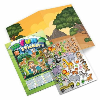 Veselé safari s 3D samolepkami - neuveden